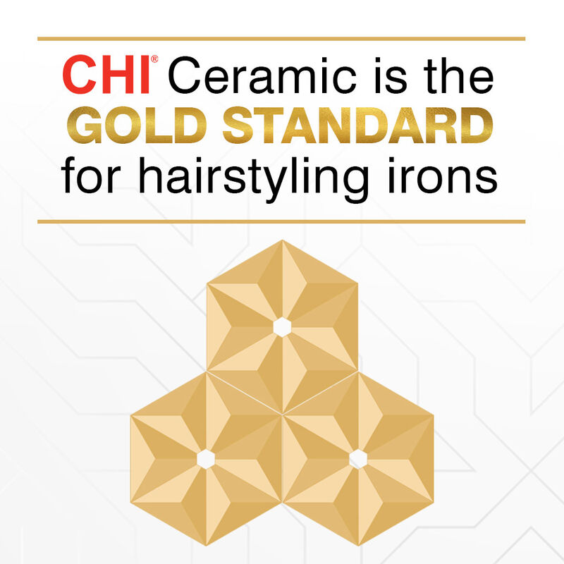 CHI 1.5 Inch Tourmaline Ceramic Wide Plate Hairstyling Iron - Onyx Black