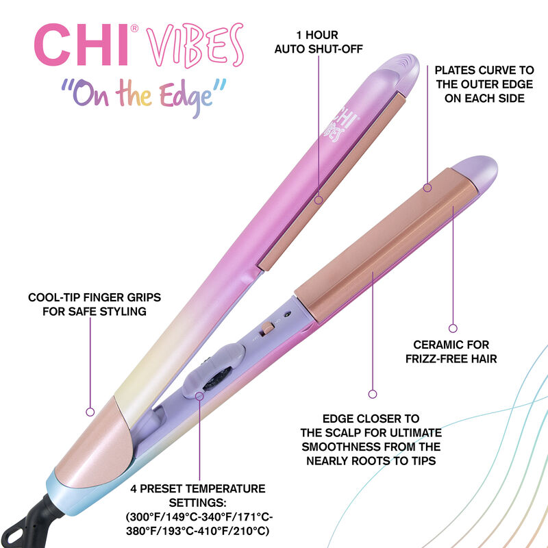 CHI Vibes "On The Edge" Special Edition 1 Inch Hairstyling Iron