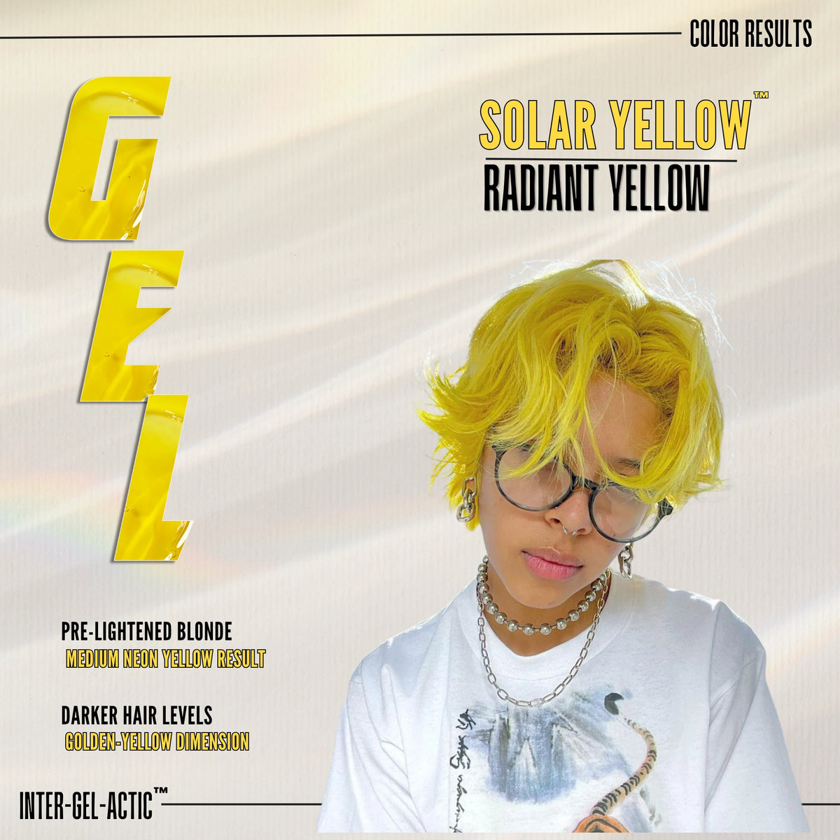 Solar Yellow – Colore semi-permanente in gel Inter-GEL-actic™